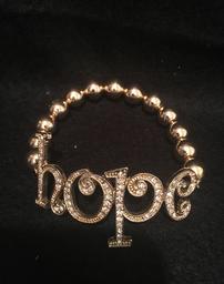 Gold Hope bracelet- Quantity 2 //256